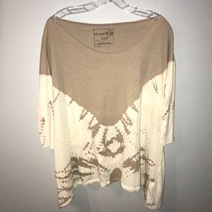 Free People quarter sleeve top